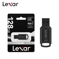 Original Lexar JumpDrive V400 USB3.2 Flash Disk 32GB 64GB 128GB Read Max 100MB/s U Stick Black Memory USB Pendrive For Laptop PC