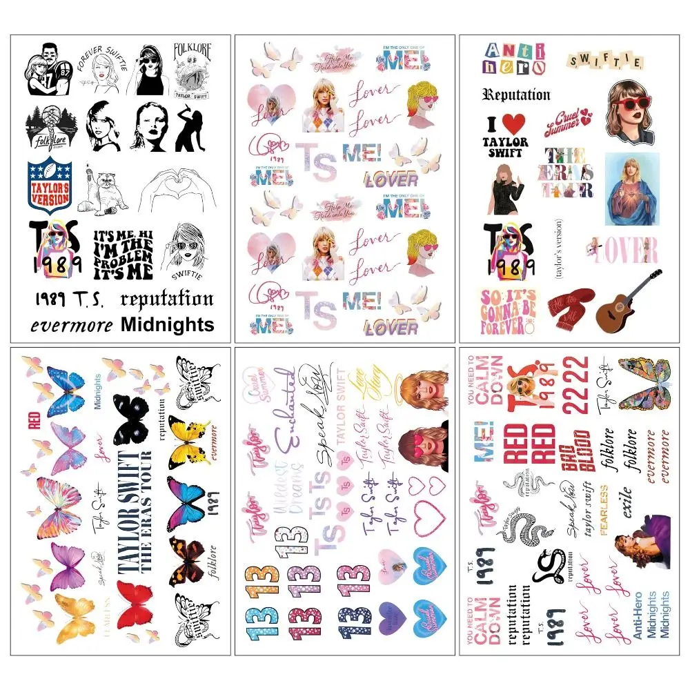 

Favor Supplies Temporary Tattoos Decals Temporary Gift Hand Face Tattoo Stickers Instant Beautiful Temporary Tattoos Stickers