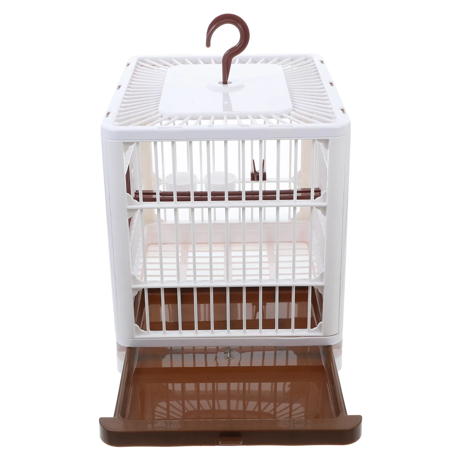 

Portable Bird Travel Cage Lightweight Bird Carrier for Parakeets Small Birds Outdoor Use Durable Ventilated Travel Cage