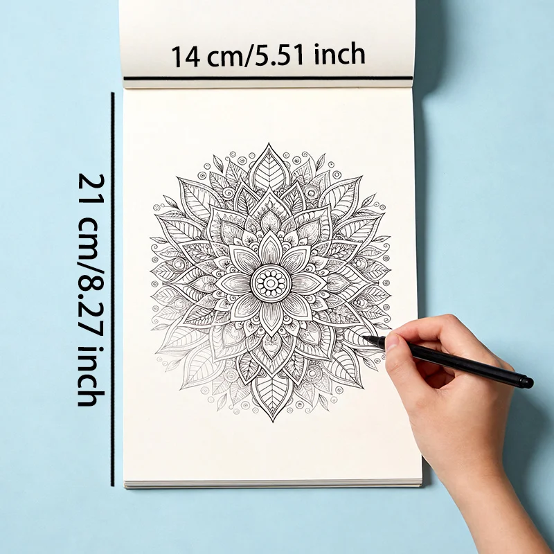 A Hand Drawn Graffiti Book for Adults To Calm Down, Relieve Stress, and Relieve Anxiety, A Forest/flower/girl/Mandala Theme