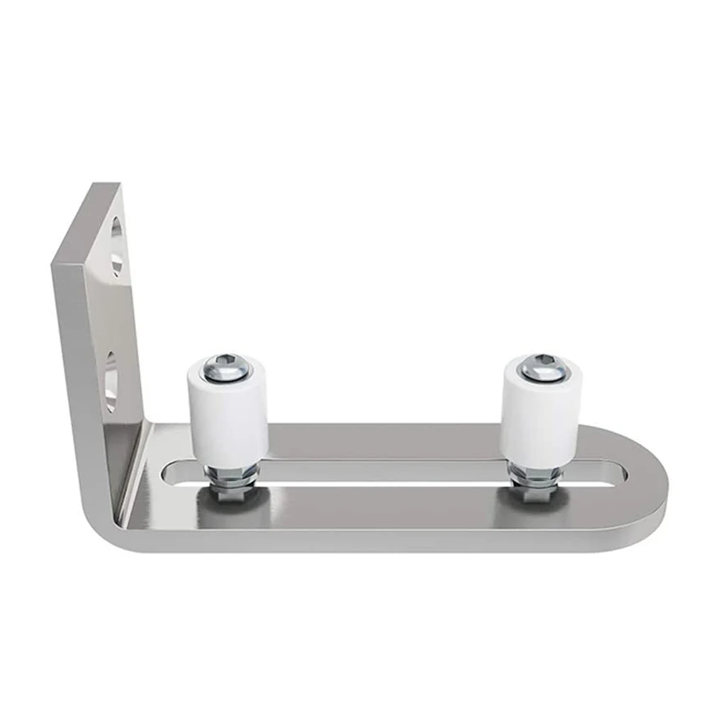 

Stainless Steel Floor Rail Sway Stopper Sliding Barn Doors Adjustable Door Stop Hardware Prevent Swinging Guide System Reliable