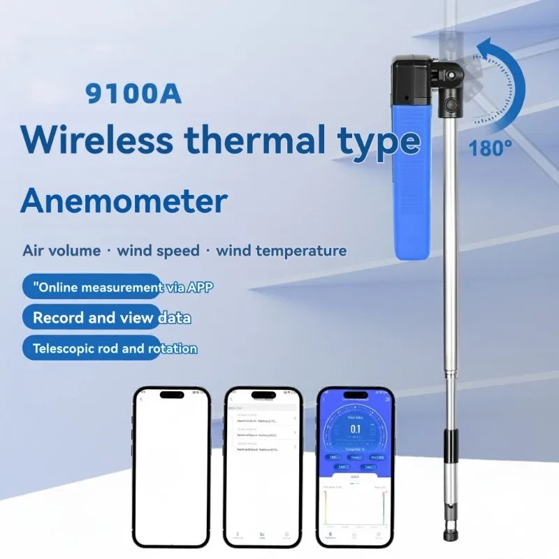 

Ручной анемометр Mar.Hot-Wire с Bluetooth для научных измерений, высокоточный измеритель скорости ветра