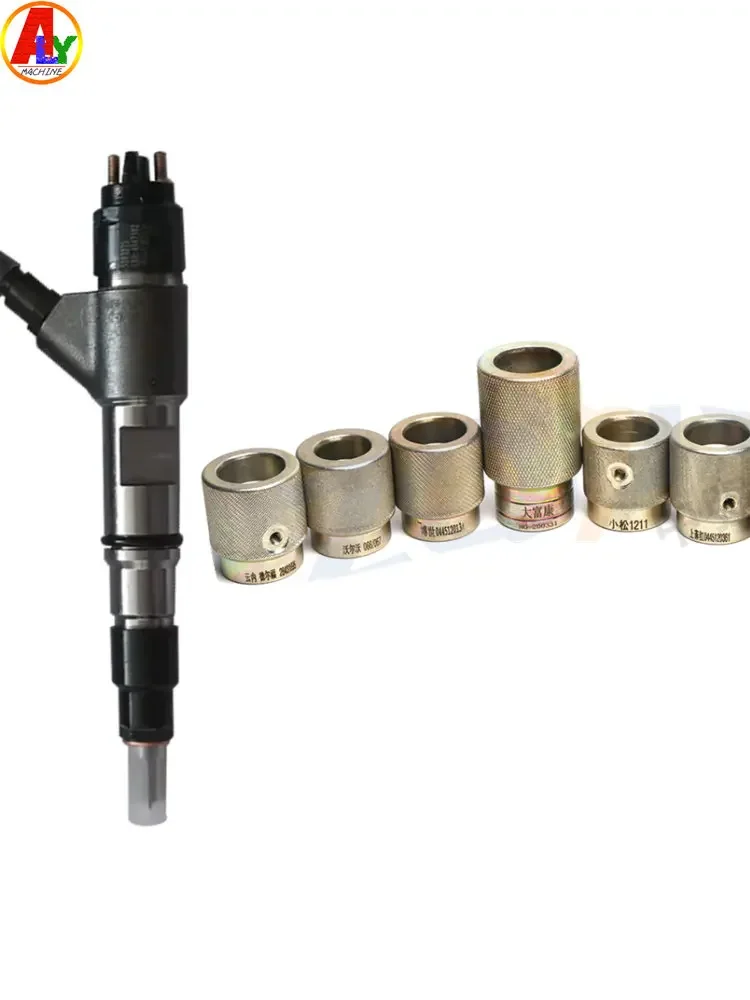 

Набор инструментов для снятия коллекторов: захваты, адаптеры со встроенным маслосборником для CAT, BOSCH, DENSO, KOMATSU, VOLVO, Delphi