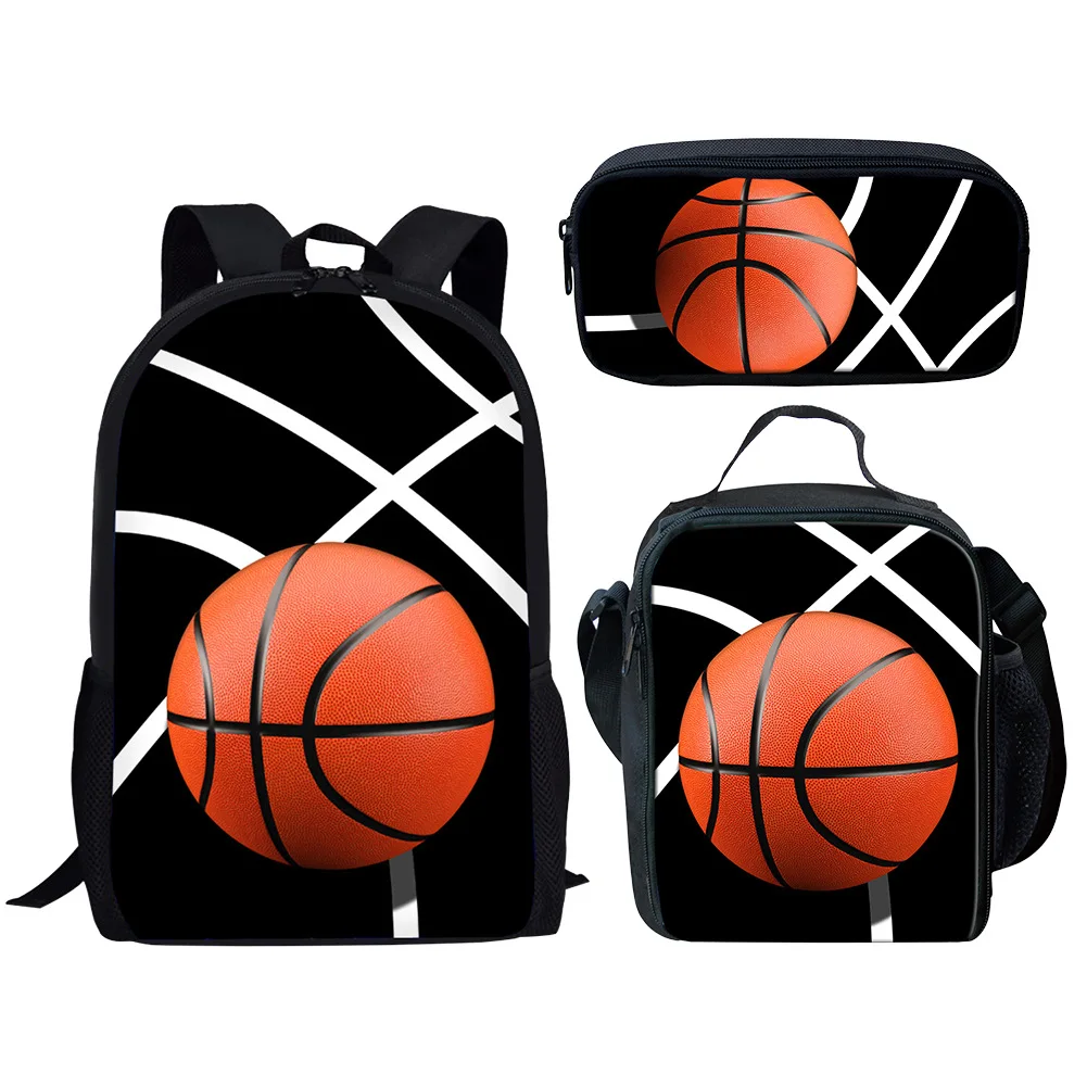 Classic Popular New Ice hockey rugby 3D Print 3pcs/Set Student School Bags Laptop Daypack Backpack Lunch bag Pencil Case