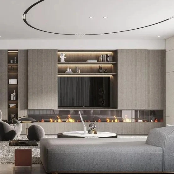 

Modern Living Room Simple Design Furniture Luxury TV Stand Wooden TV Cabinet