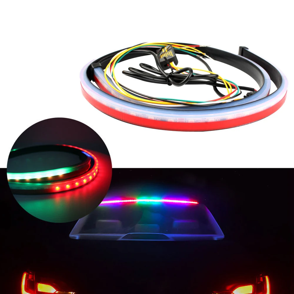 

Universal Roofline LED 3rd Third Brake Light Strip Tail Rear Windshield Turn Signal DRL Car Accessories Led Lights For BMW F10