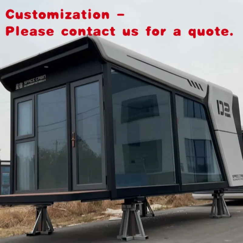 

custom.Luxurious Two-Bedroom One-Living Space Foldable Steel Capsule Container House Movable Hotel Designed Outdoor Use Made