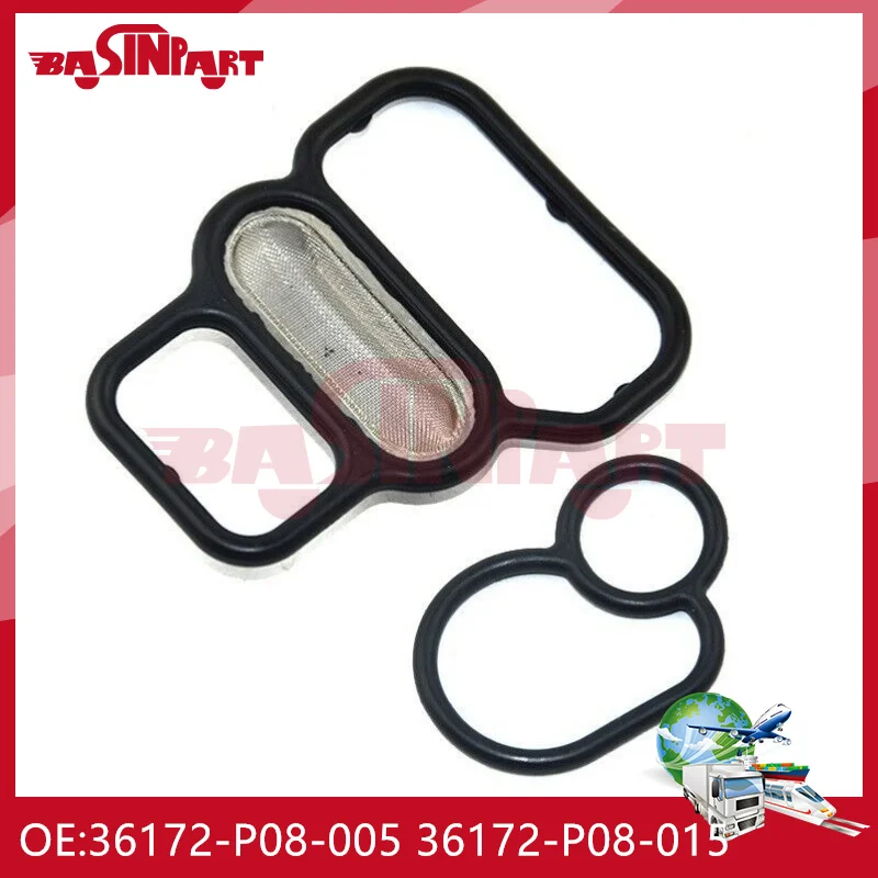 

36172-P08-005 36172-P08-015 For Honda GSR NSX D16Z6 B18C1 B16A2 B18C5 -Upper Lower VTEC Solenoid Gasket Kit Packed 15825-P2M-005