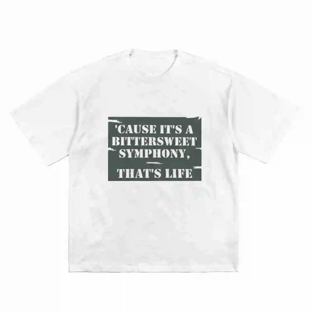 Bittersweet Symphony The Verve Short Sleeve Tee 100% Cotton T-Shirt