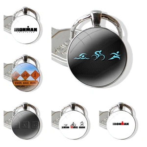 Mode kreative Designs Dekoration Sport Triathlon Ironman Item Keychain Handmade Glas Schlüsselbundschlüsselkäse Anhänger Keychains handgemacht 6 Hauptverkäufe Tritio Watch - №2