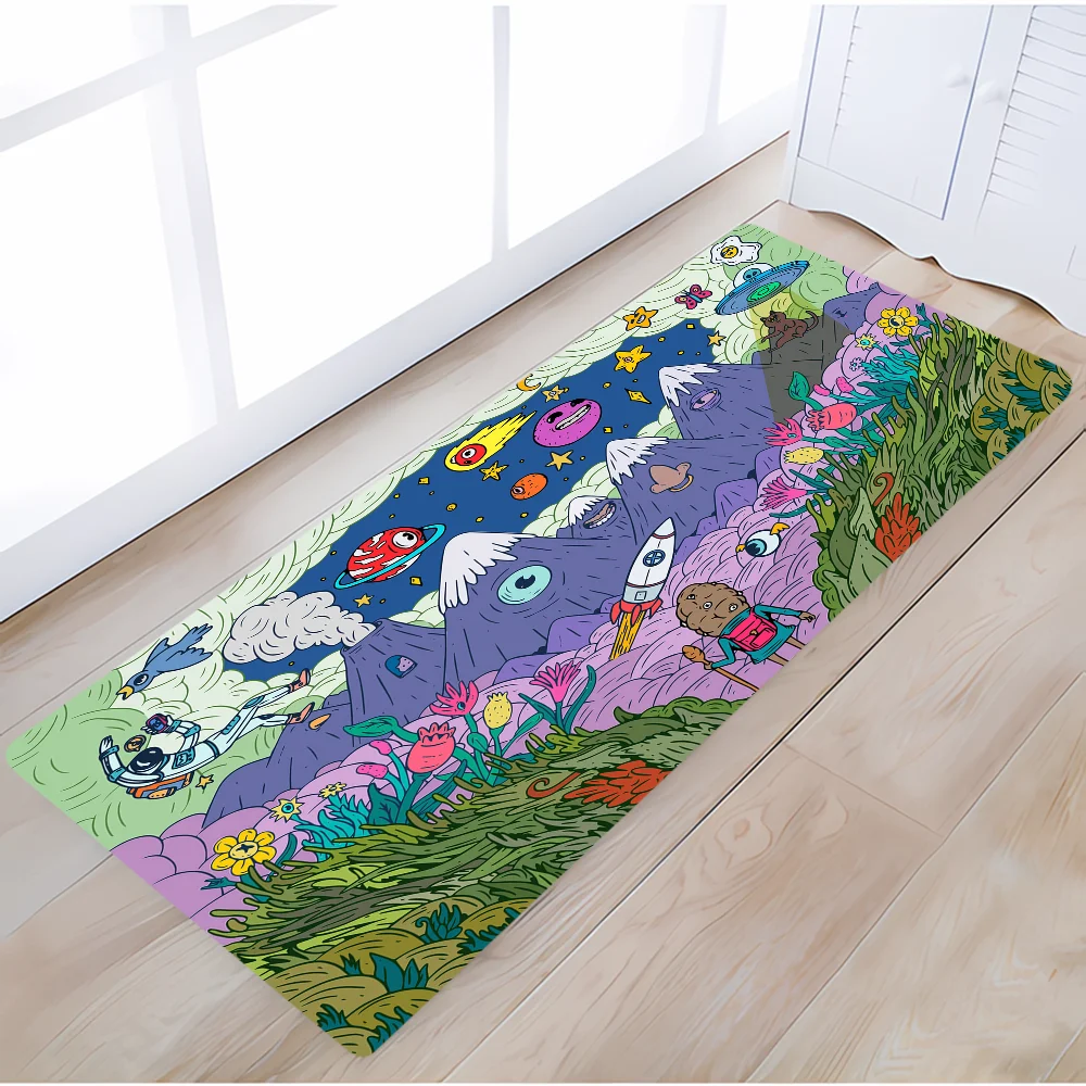 Color Park House Entrance Door Doormat Outdoor Mat Things for the Home Accsessories Cute Carpet Customized Bathroom Mats Carpets