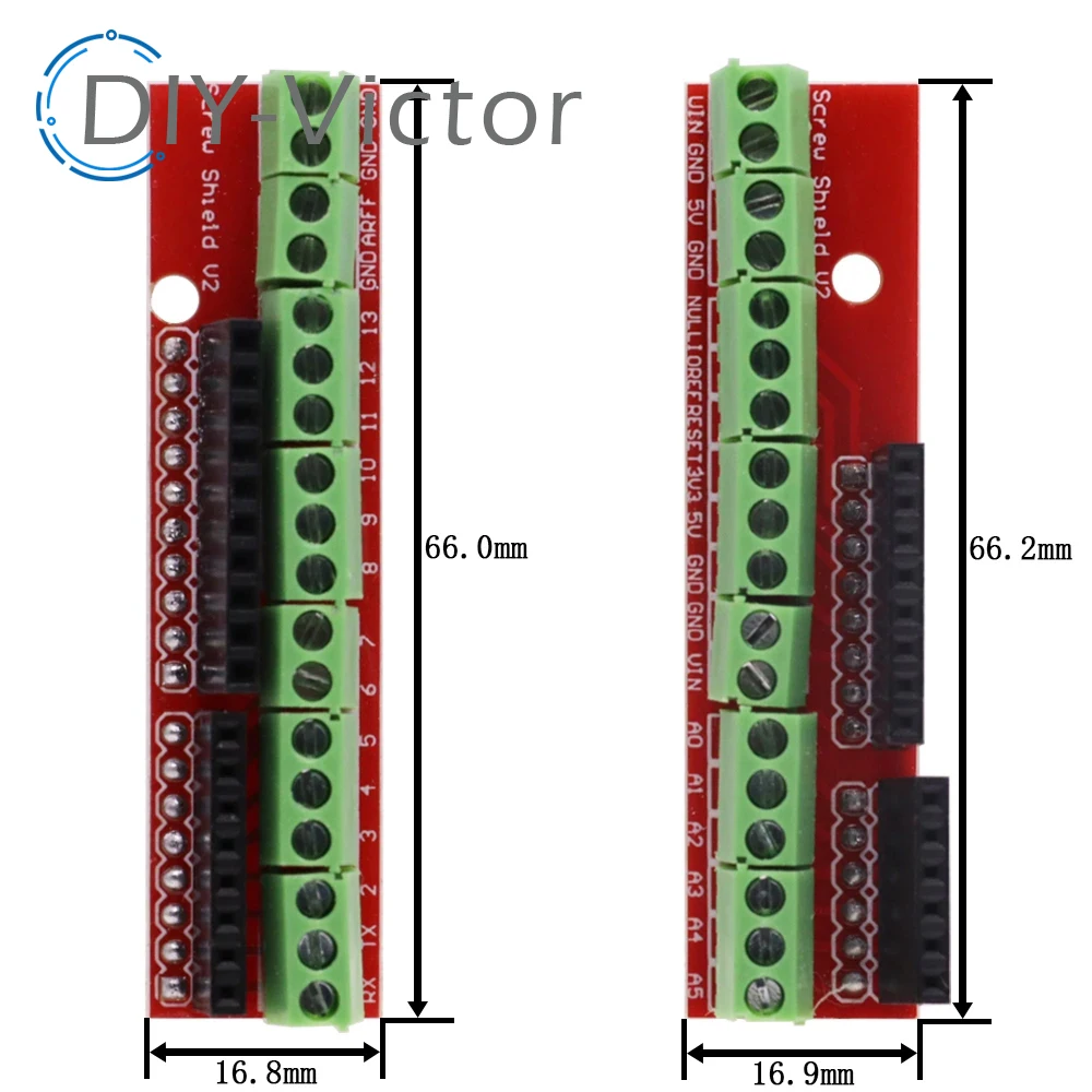 For arduino Screw Shield V2 Study Terminal Expansion board Double Support For UNO R3 Shield V2 Diy Electronic Expansion Board