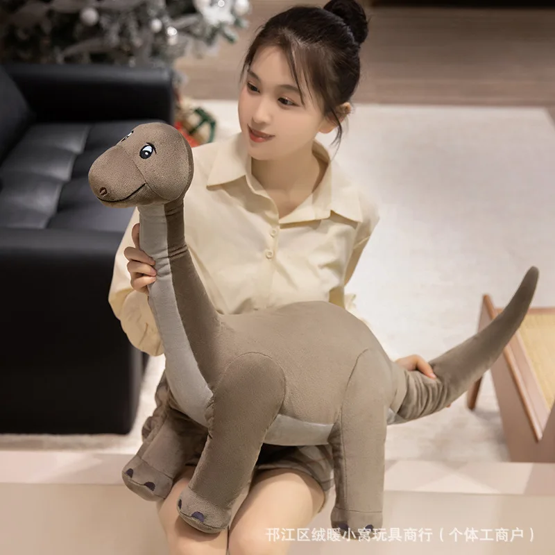 Realistyczna pluszowa zabawka dinozaur, miękka i przytulna, wypchany dinozaur Tyranozaur Triceratops Krokodyl, prezent urodzinowy dla dzieci, Tyranozaur Rex