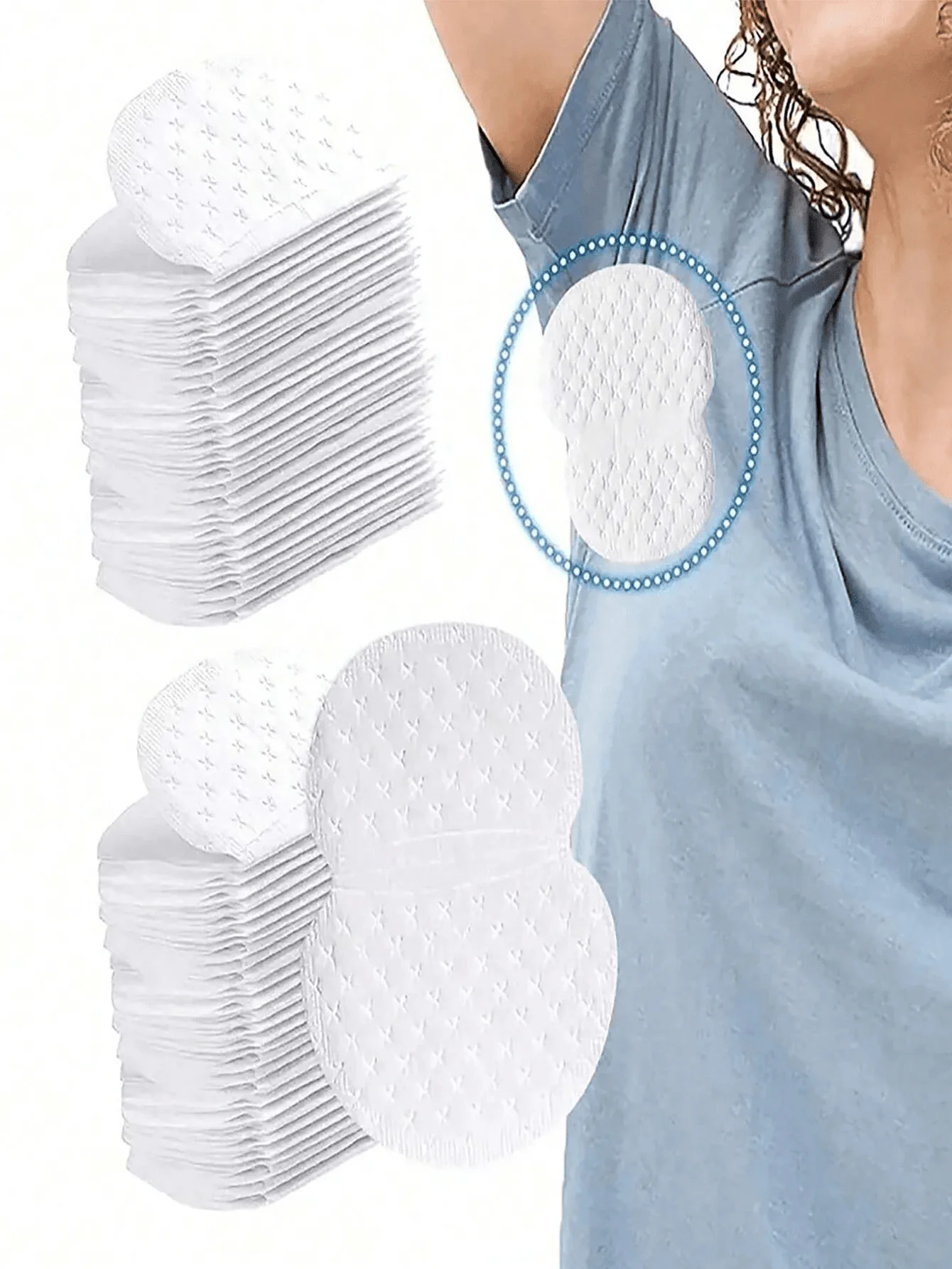 Underarm Sweat-Absorbing Patches, Disposable Underarm Sweat Patches, Highly Effective and Breathable, Invisible Sweat Absorption, Lightweight and Sweat-Absorbing, Comfortable and Odor-Free, Easy to Use, Suitable for Both Men and Women, Ideal for Hot Summer Use, Available in Packs of 10/50/100 Pieces. Essential for Travel, Sports, Outdoor Activities, and Summer, It Is Also a Great Gift for Christmas and Other Holidays.