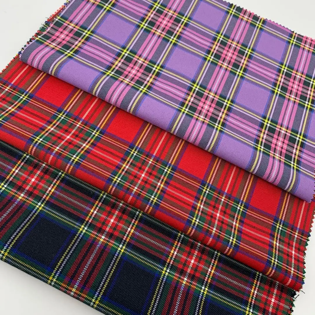 Classic Scottish Style Striped Fabric DIY Sewing Fabric JK Skirt Blouse Dress Tablecloth Fabric