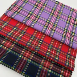 Classic Scottish Style Striped Fabric DIY Sewing Fabric JK Skirt Blouse Dress Tablecloth Fabric