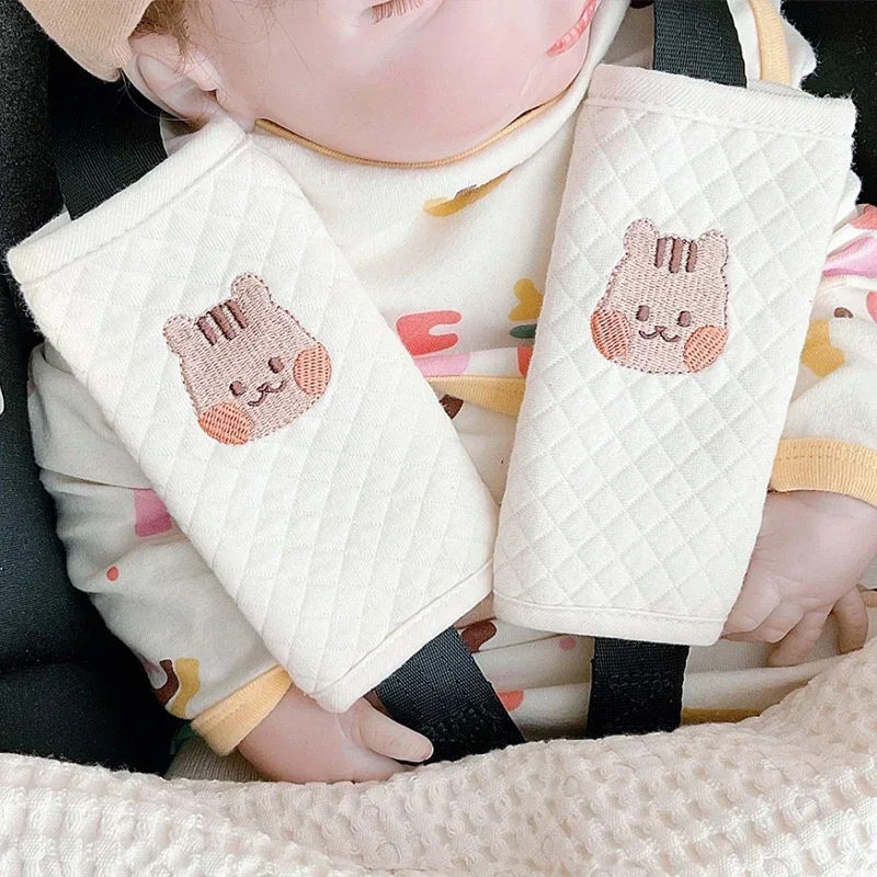 Baby Veiligheidsgordel Accessoires Kussen Schouderriem Cover Borstbescherming Voertuig Zitkussen Voor Kind Zachte Pad Anti-Wurgen