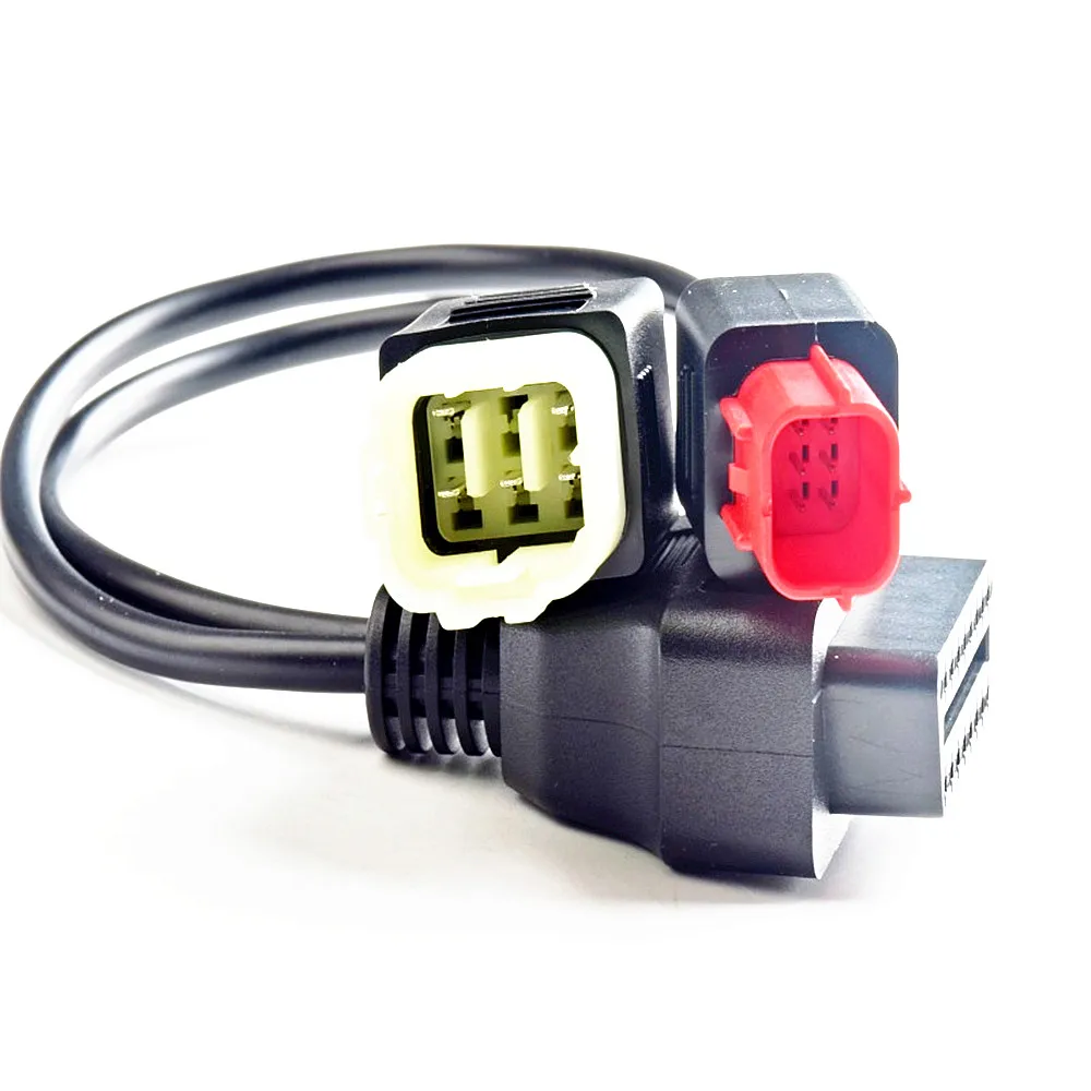 Motorcycle OBD2 Connector for Bombardier for Polaris for HONDA/SUZUKI/Kawasaki/YAHAMA OBD 2 Extension Cables