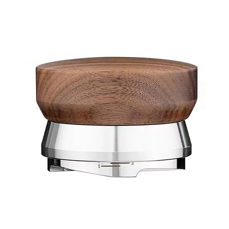 ASWUT-Coffee Distributor 4 Blade Base Espresso Leveler 304 Stainless Steel Adjustable Depth Espresso Distribution Tool 51MM