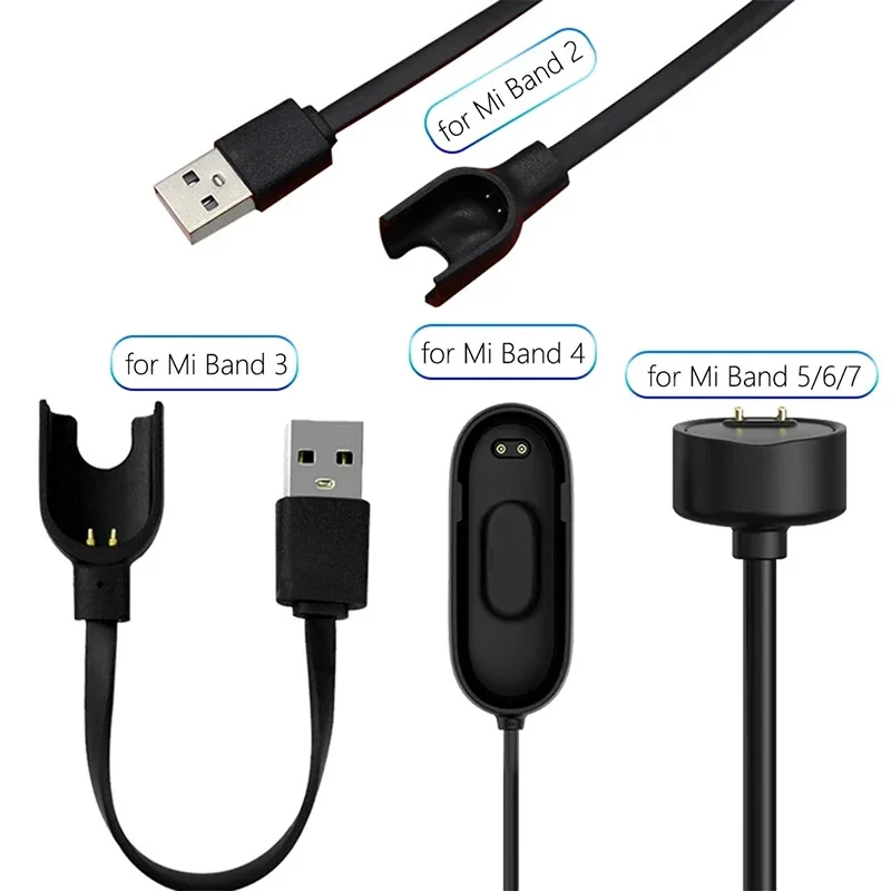 

Charger Wire For Xiaomi Mi Band 2 3 4 Charging Cable For Miband 7 Pro 6 5 miband 5 miband 6 band 7 Portable USB charger adapter