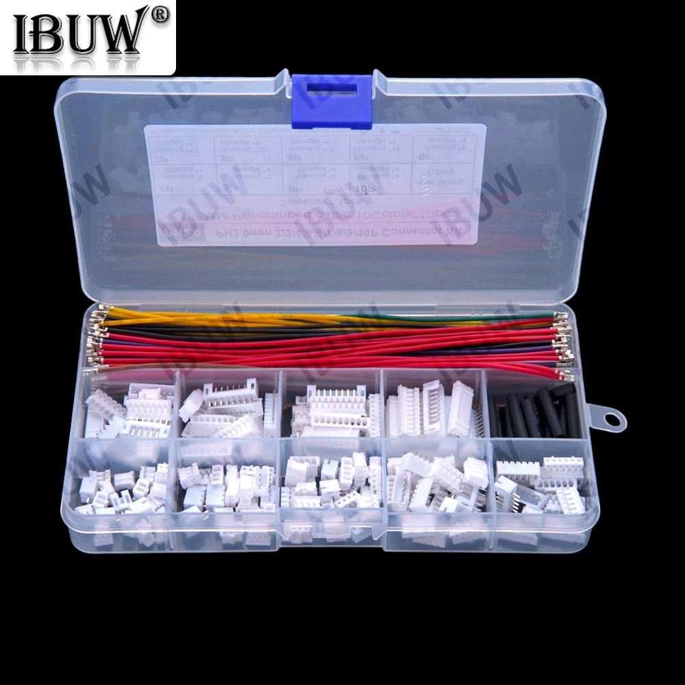 2.0mm PH 2-10Pin Connector Socket Kit with Pre-Crimped Soft silicone Wire 2/3/4/8/9/10 Pin Housing Male Female JST Adapter Cable