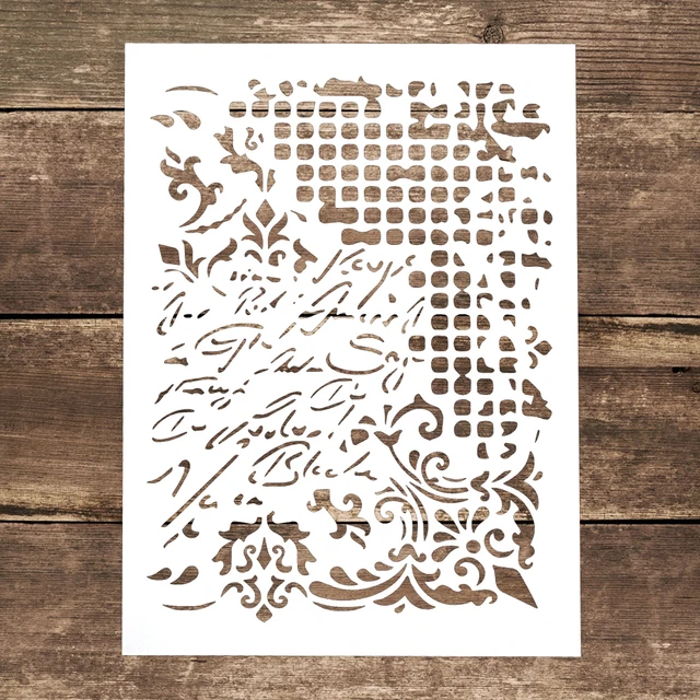 Rozmiar A4 DIY Craft nakładanie warstw szablon arlequiny do malowania ścian Scrapbooking tłoczenie Album dekoracyjne tłoczenie kartka papierowa