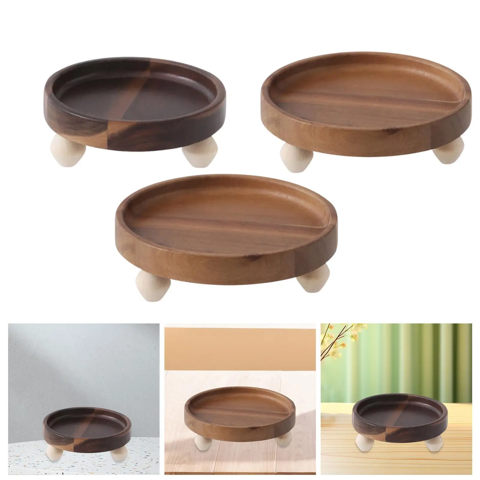 

Wooden Riser Decor Wood Pedestal Stand for Restaurant Housewarming Gift Cafe