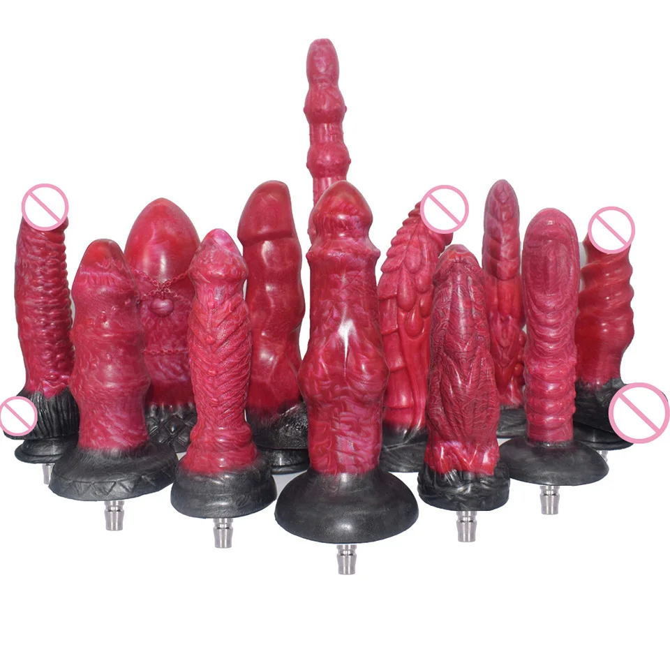 ROUGH BEAST Different Animal Dildo With Quick Plug Interface Ribbed Knot Large Long Anal Beads Butt Plug Sex Toys For Women