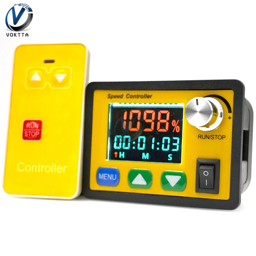 

DC6-55V 30A PWM Speed Controller Wireless Remote Control Brushed Motor Governor Intelligent Digital Tachometer Timing Controller