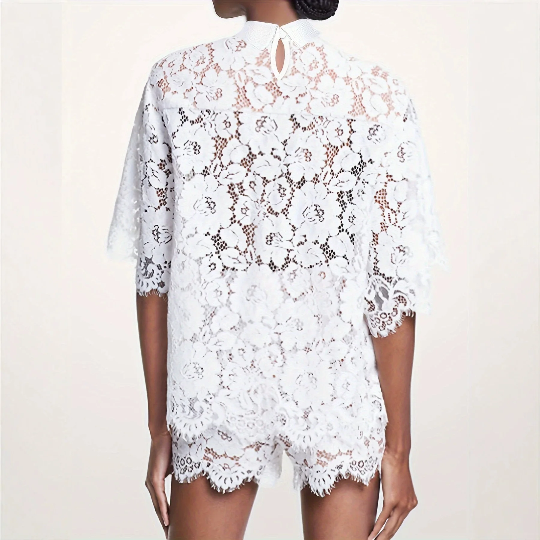 Sexy Spitzen-Stickerei-Shorts- – Embroidery Uniform Bewertung und Preis