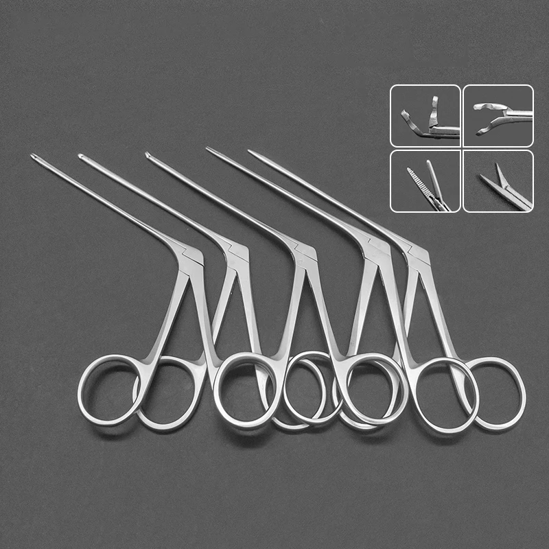 Microscopic Middle Ear Forceps Ear Picking Tool Cerumen Ear Wax Clamp Polyp Forceps Foreign Body Forceps