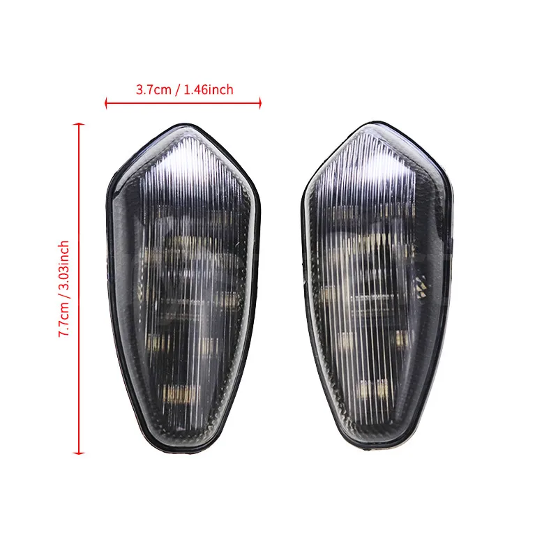 Lampka kierunkowskazu z lampą kierunkowskazu do motocykla z lampą kierunkowskazu z bursztynowym migaczem LED do Yamaha YZF R6 YZFR6 YZF-R6 2003 2004 2005 2006