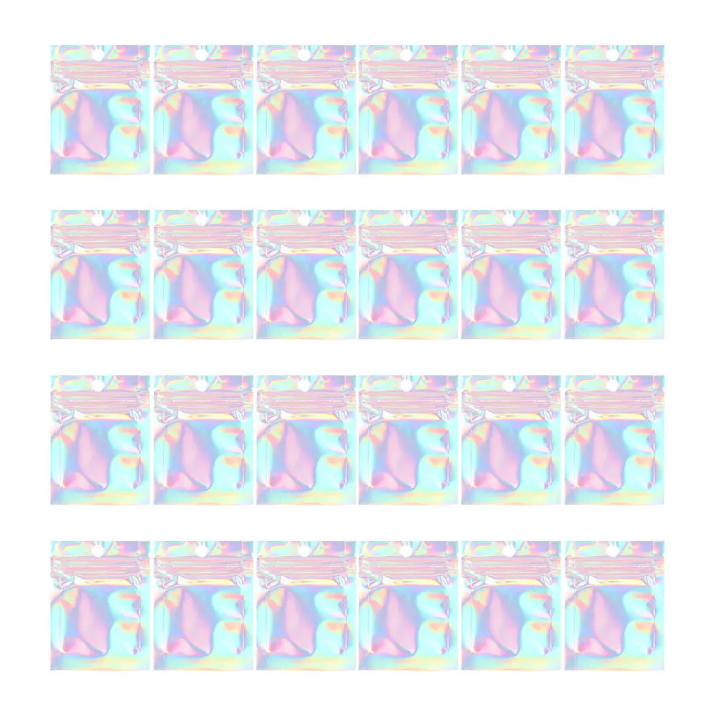 

150 шт. голографических пакетов для упаковки ювелирных изделий, прочные пластиковые пакеты на молнии премиум-класса для путешествий, свадеб, вечеринок, подарков, демонстрации и хранения