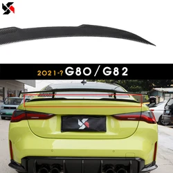 For BMW G80(M3) G20 Sedan G82(M4) G22 Coupe 2021+ Dry Carbon Tech Rear Trunk Tail Wings Car Accessories Rear Lip Spoiler, Glossy