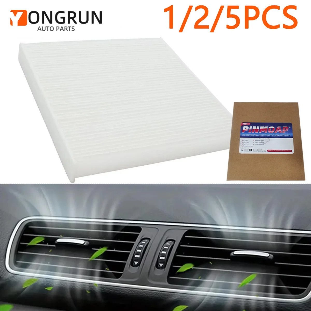 YONGRUN Automotive Cabin Air Filter Replacement Suitable For Infiniti B7277-1CA1A Nissan 27277-AR025 CF10743 042-2140 CCF1815