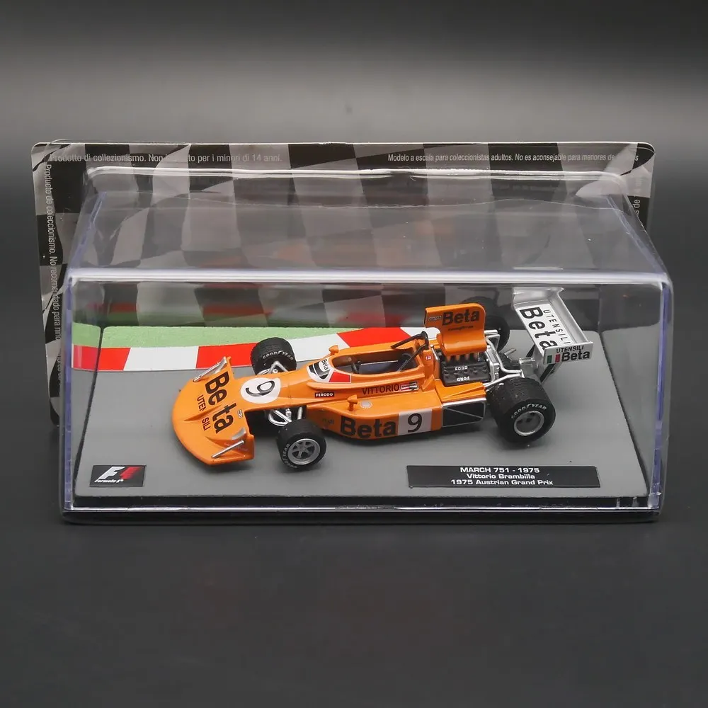 Modèle de voiture de course F1 en alliage moulé sous pression Ixo 1:43, MARCH 751 1975