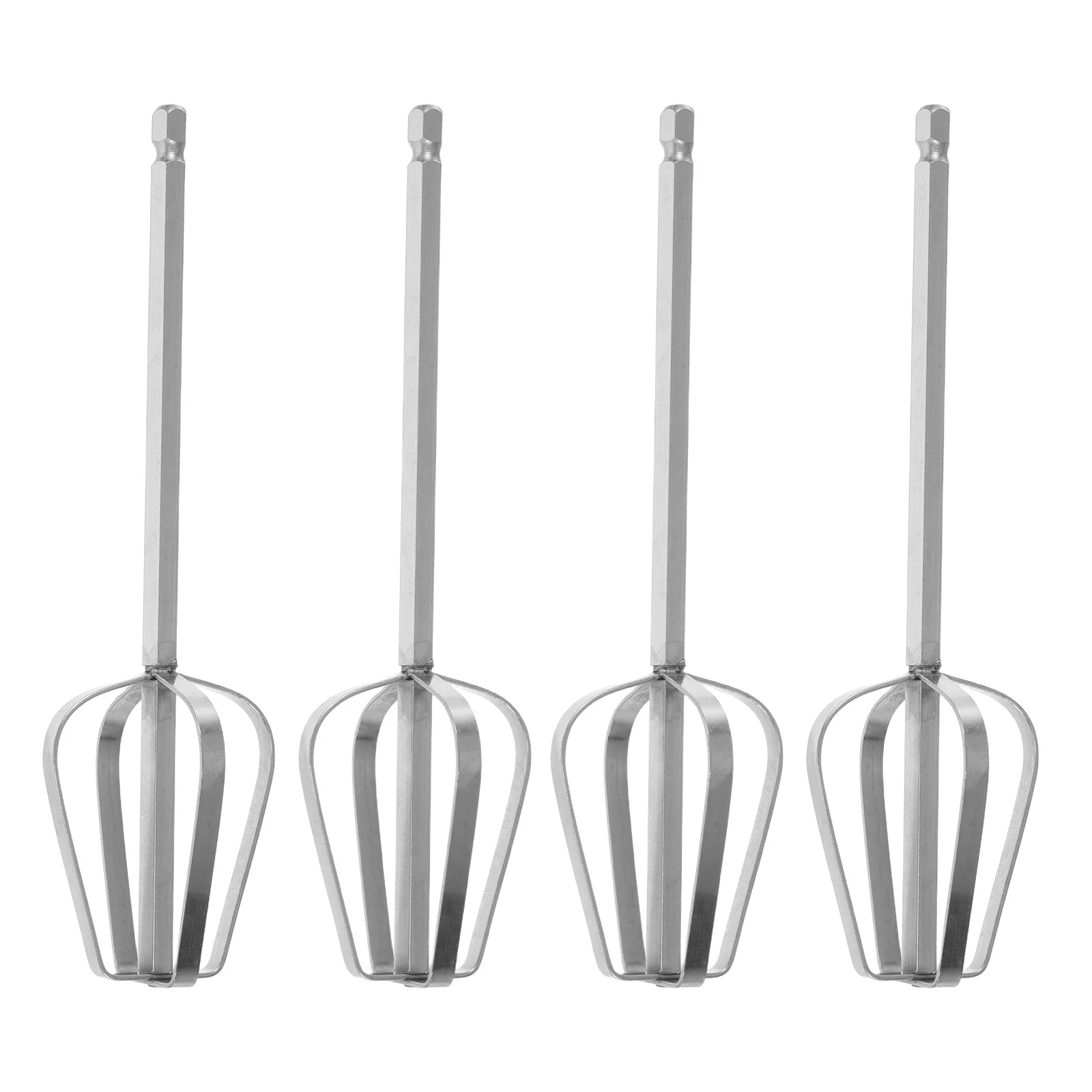 

4Pcs Kitchen Whisk Stainless Steel Handheld Mixer Attachment for Flour Sauce Frothing Cooking Baking Whisking Tool