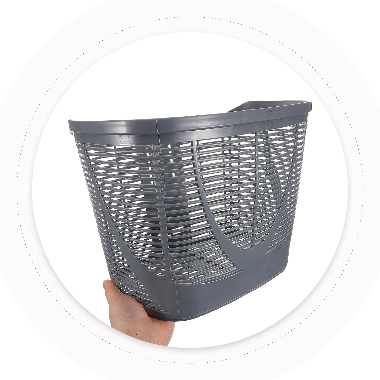 

Stylish Front Bicycle For Handlebar Durable Plastic Bike Basket With Large Storage Space Lightweight Portable Bicycle Front