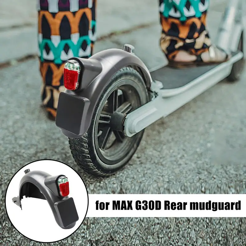 

Scooter Rear Mudguard Electric Scooter Parts Rear Mudguard Set With Taillight License Plate Bracket For Safe Riding