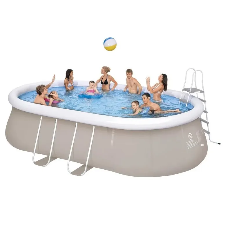Outdoor Kids Family Swimming Pool Luxury Above Ground Metal Frame Pool