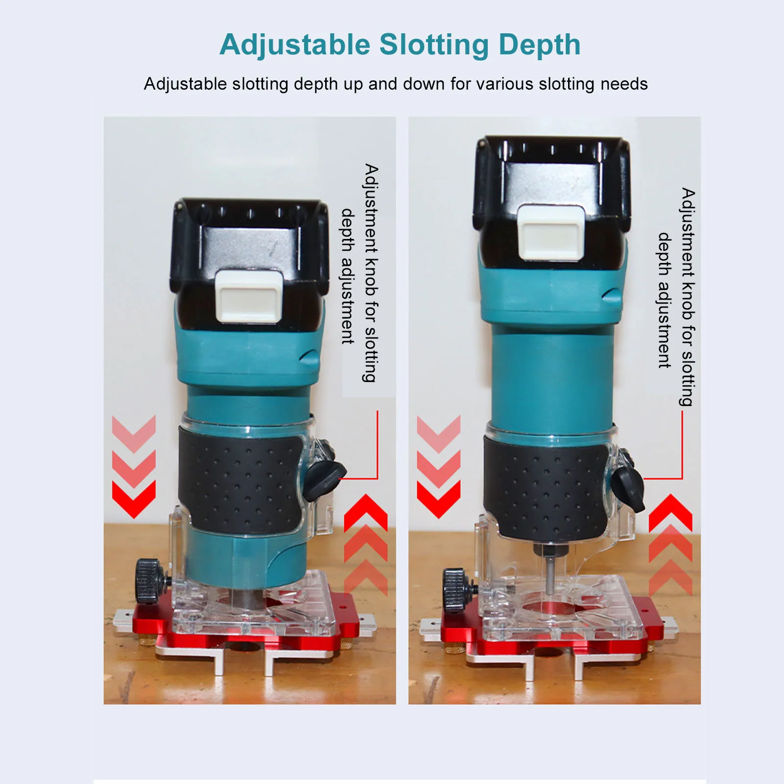 Деревообрабатывающий фрезерный станок, долбежный станок, локатор для долбежей по дереву, прозрачная шкала, устойчивая к истиранию, эффективная конструкция 2 в 1, для ручной работы