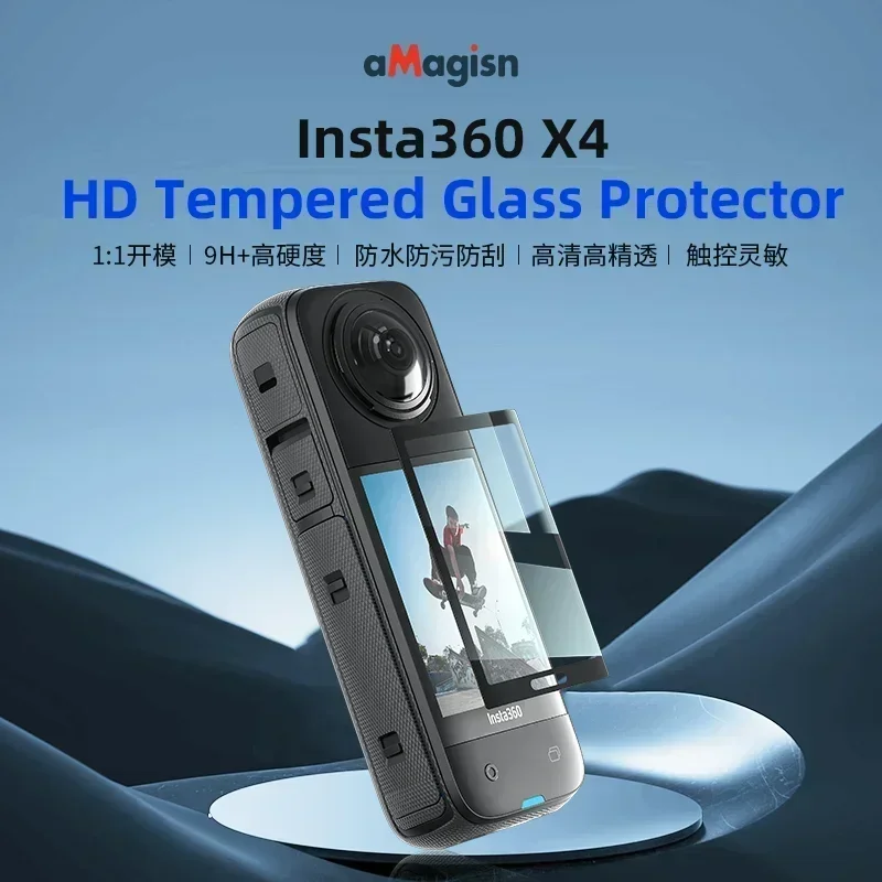 Tempered Glass Screen Protector for Insta360 X4 Screen Anti-scratch Protective Film for X4 Action Camera Accessories