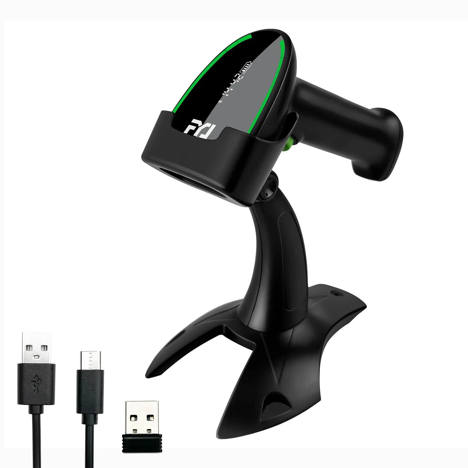 

FYJ F8603W LED Screen 2.4G 1D&2D Wireless Barcode Scanner CMOS 2200mAh Battery IP54 QR Code Reader BT Portable Barcode Scanner