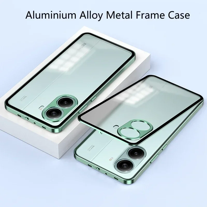 Per Xiaomi POCO X7 Pro X7Pro Magsafe Custodia magnetica traslucida opaca per POCO F7 Ultra Metal Protezione dell\'obiettivo della fotocamera Cover