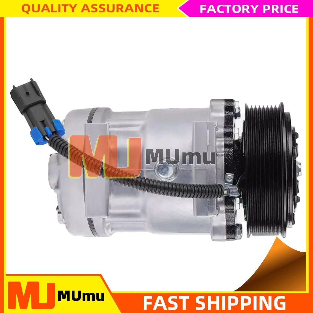 Compresor de CA SD7H15 para Freightliner Columbia 112 120 Detroit 60 2264074000   75R81302 75R84252 APBN 83304543 S RD 5102680 P P P P