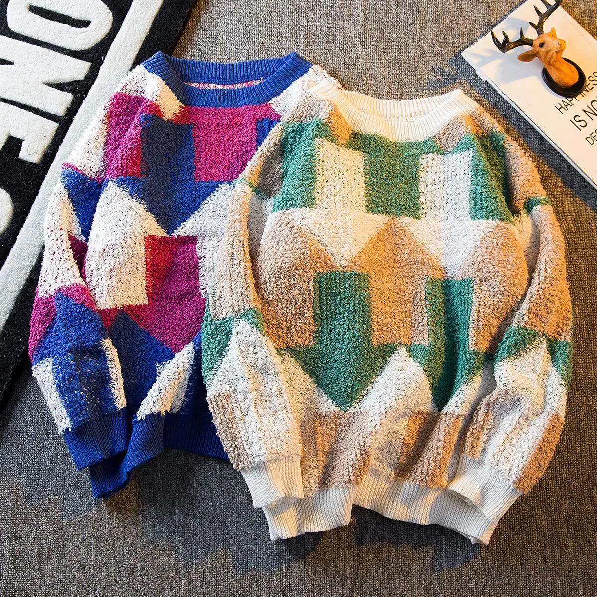 

Мужской зимний свободный вязаный свитер американского бренда Arrow, высококачественный круглый вязаный свитер, пальто, повседневная внутренняя одежда