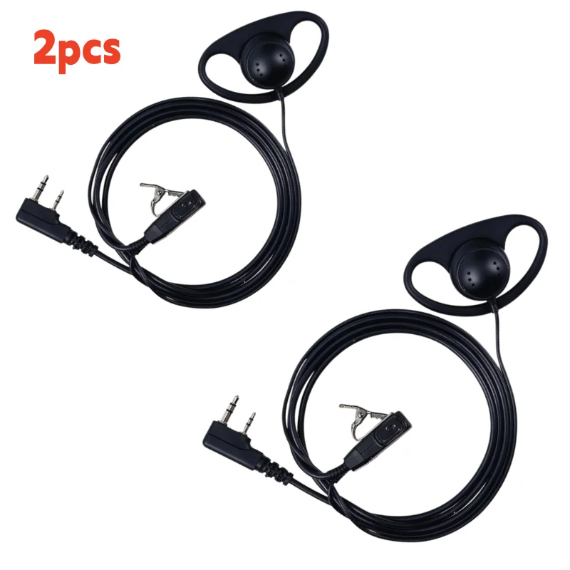 

2-контактная гарнитура с микрофоном и PTT для раций Baofeng, Kenwood, Puxing, TYT и других радиоприемников