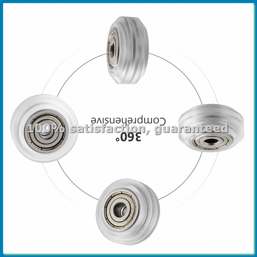 

26 шт. прозрачных роликовых колес 625ZZ, пластиковые пассивные круглые колеса-ролики для 3D-принтеров серии -10 -ABVK