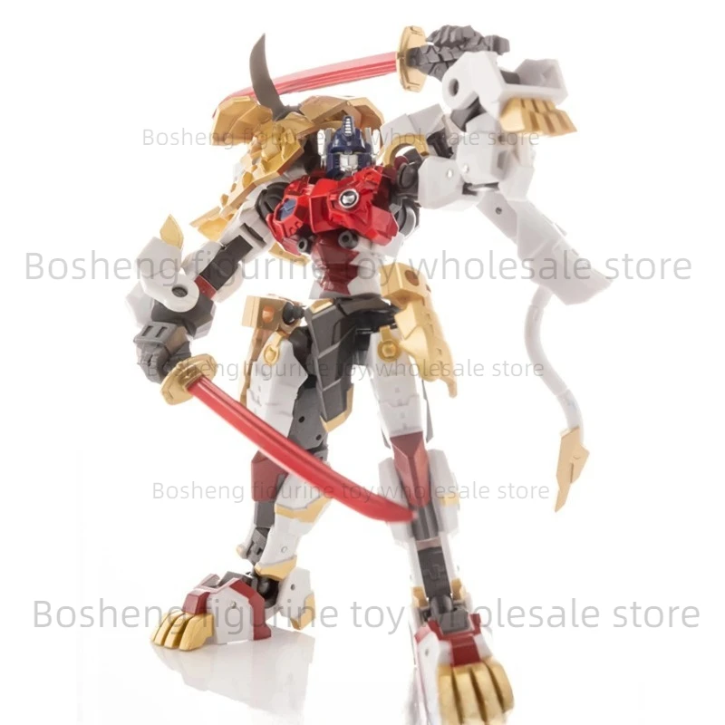 [IN VOORRAAD] Transformeerd Speelgoed CD-01 CD01 CD-01B Wit Zwart LEEUW GEZICHT OP COMMANDER Lio Convoy Action Figure