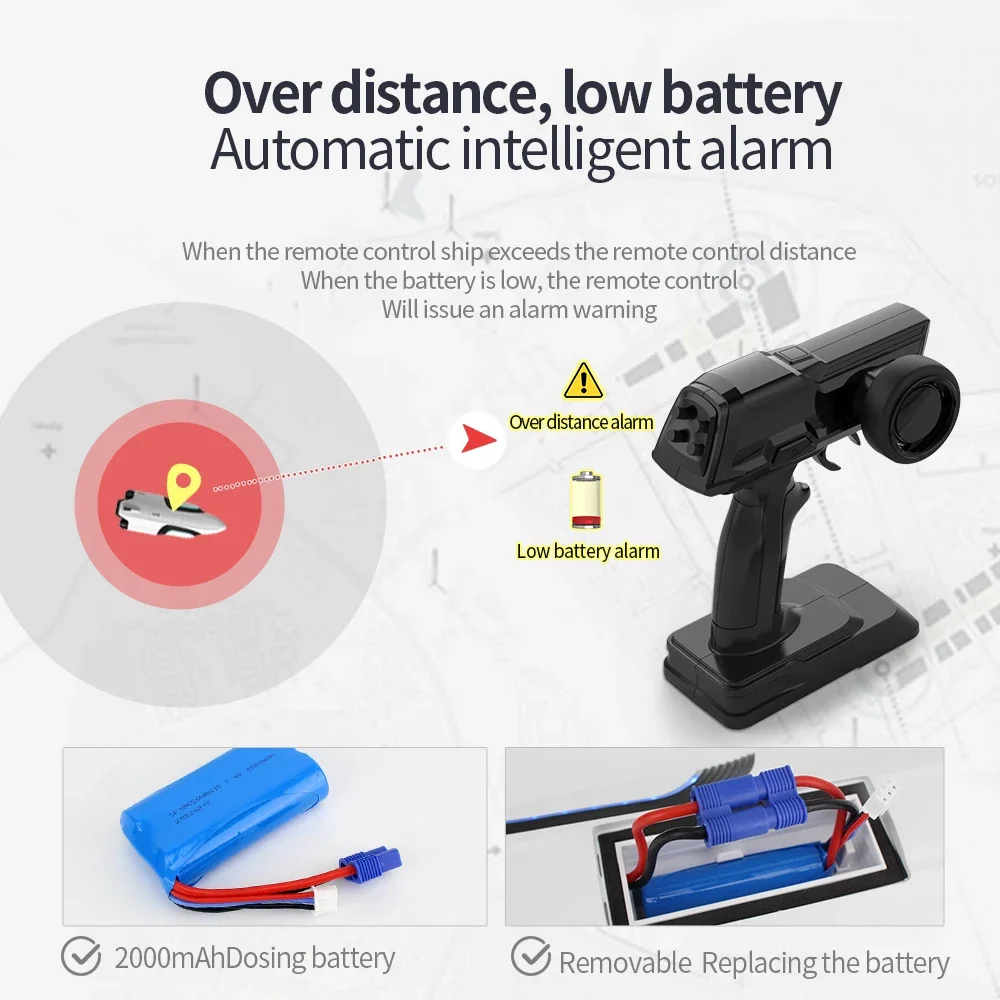 Barco rc s3, navio de corrida de alta velocidade, 30 km/h, à prova d'água, turbojet duplo, rádio elétrico, controle remoto, lancha, brinquedos para meninos, presente